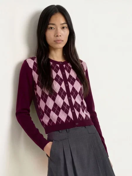 Tommy Jeans Kardigan rot fioletowy
