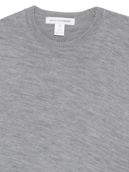 Pulover Comme Des Garçons Shirt asimetric gri