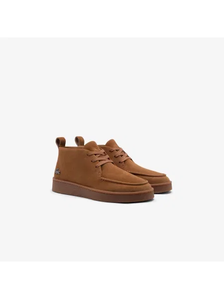 Lacoste Zamszowe Sneakersy Baseshot Chukka brązowy