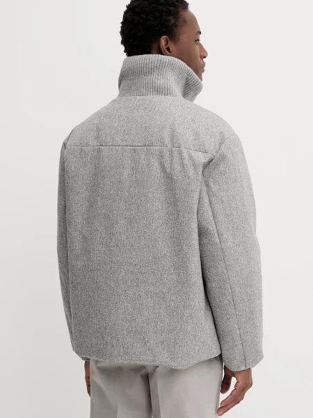 Péřová bunda Calvin Klein zimní šedá