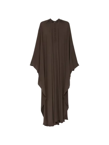 Rochie maxi Tom Ford de mătase maro
