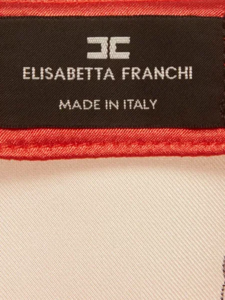 Ασύμμετρη μπλούζα Elisabetta Franchi ροζ