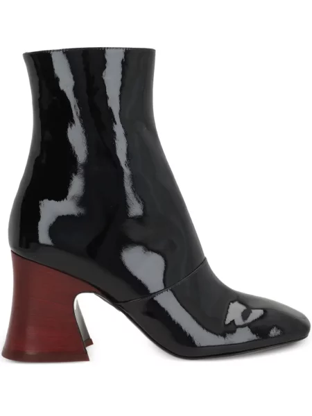 Botine Chloé din piele negru