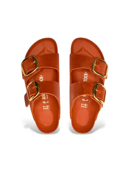 Pantofi Birkenstock cu cataramă portocaliu
