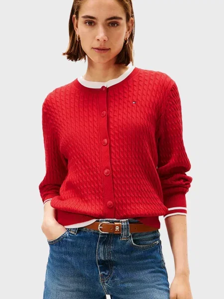Кардиган Tommy Hilfiger червоний