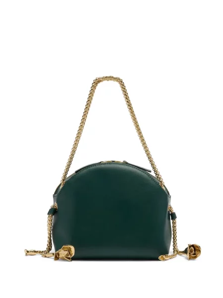 Geantă shopper Erdem din piele verde