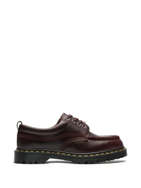 Pantofi loafer Dr. Martens cu șireturi din piele maro