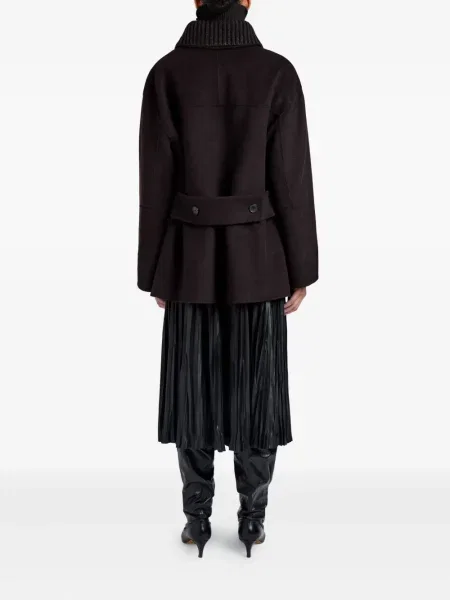 Palton Proenza Schouler White Label tricotate alb
