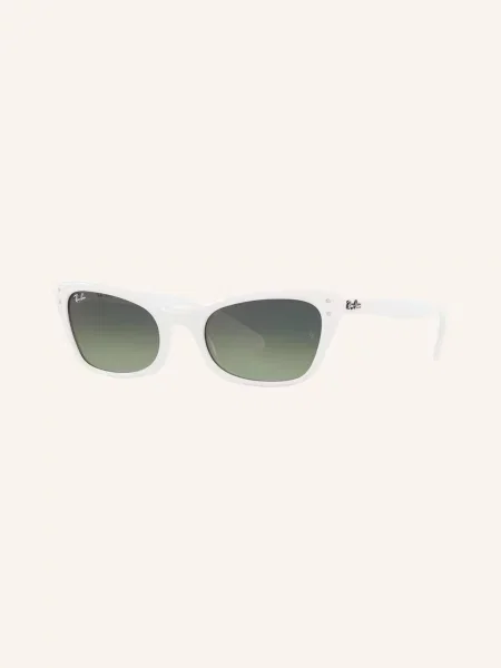 Ray-Ban Sluneční Brýle bílá/ zelený přechod bílé
