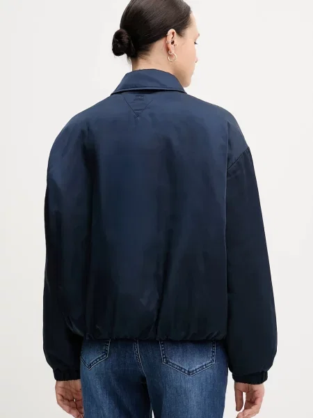 Bomber bunda Tommy Hilfiger tmavomodrá zimní