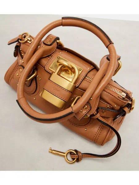 Geanta de piele Chloé din piele maro