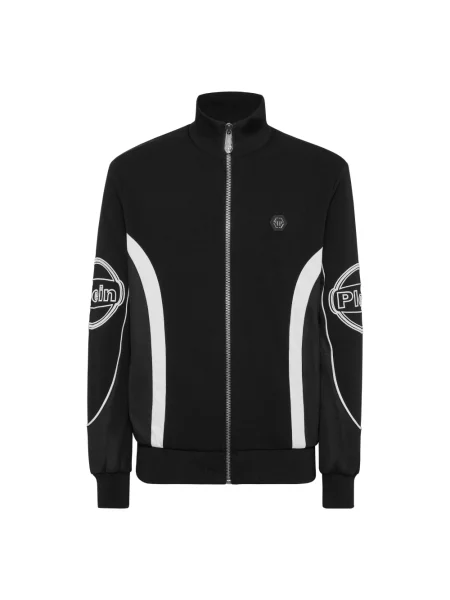 Kurtka Philipp Plein z dżerseju do biegania czarna