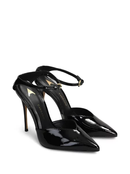 Papuci tip mules Carrano din piele negru
