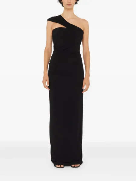 Rochie maxi Christopher Esber drapată de costum negru
