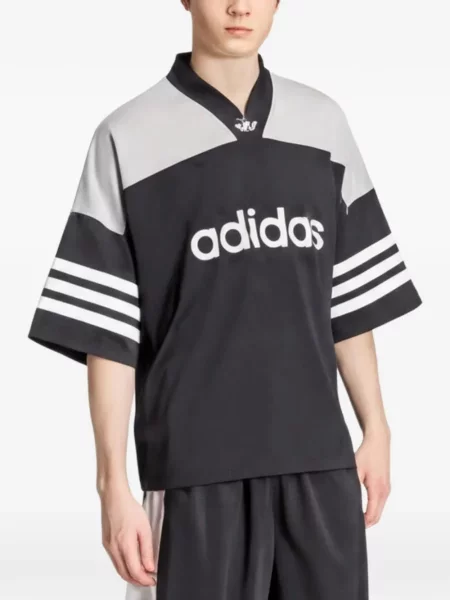 Geacă cămașă Adidas cu broderie alergare cu model piele de șarpe negru