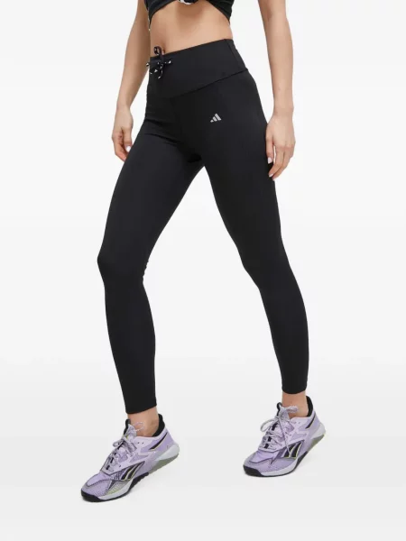 Pantaloni Adidas cu dungi cu autograf alergare albastru