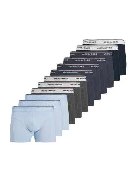 JACK & JONES Boksarice JACAVERY mornarska / svetlo modra / pegasto siva