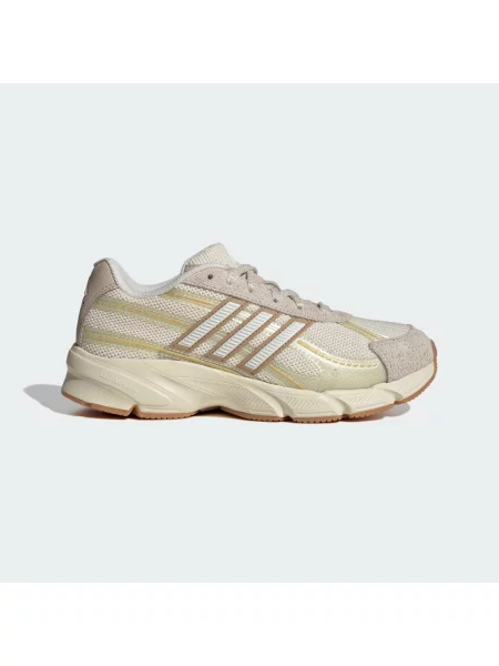 Sneakersy o niskim kroju z detalami w imitacji weluru Model TECHNOCHAOS Adidas Sportswear białe