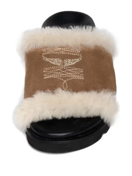 Sandale Zadig&voltaire cu broderie maro