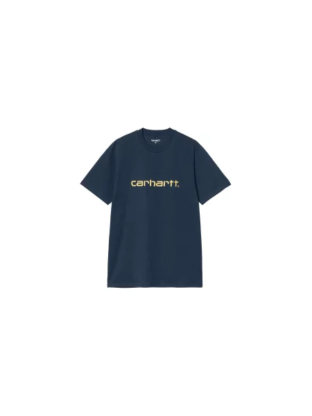 Carhartt WIP S/S Script T-Shirt Mężczyźni Koszulki Carhartt WIP Size: XL niebieski