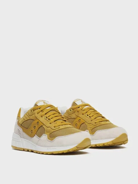 Замшевые кроссовки Saucony желтые