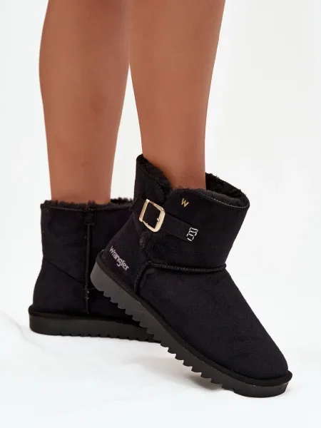 Kozačky Wrangler s přezkou černé