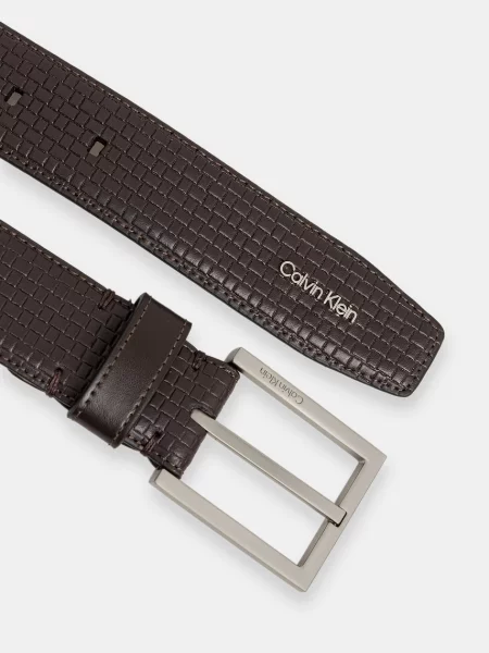 Calvin Klein pas usnjen rjava