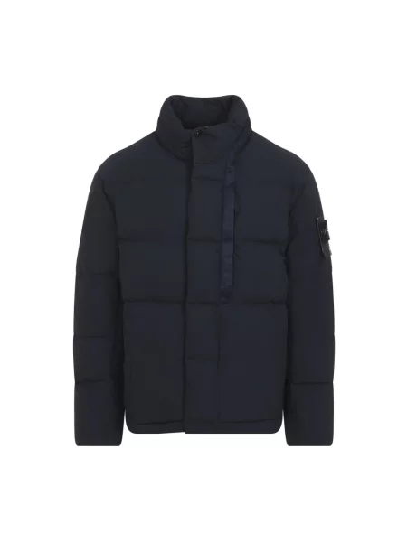 Kurtka puchowa Stone Island z kamieniami niebieska