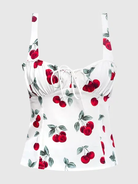 Топ в принт Twinset білий