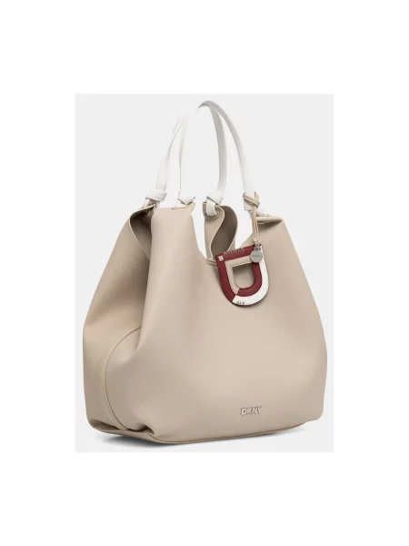 DKNY torebka shopper PAULA beżowa