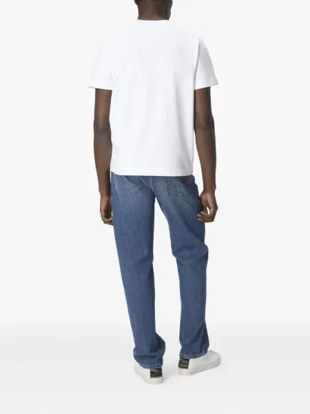 Tricou Missoni cu broderie alb