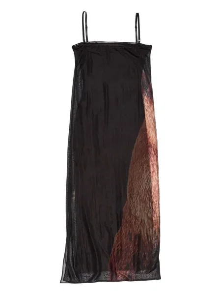 Rochie Acne Studios cu imagine de costum negru