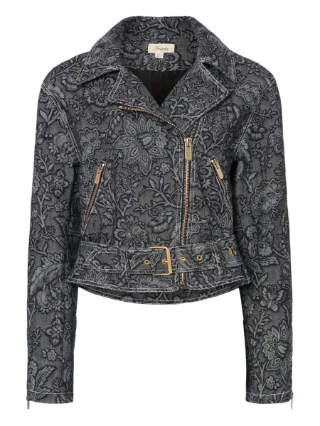 Geacă Temperley London cu model floral cu imagine negru