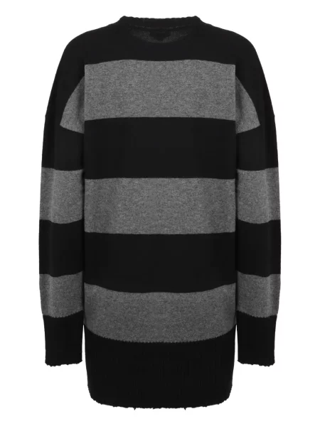 Rochie Stella Mccartney cu dungi tricotate de costum negru