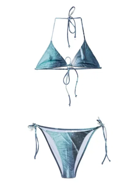 Bikini Jean Paul Gaultier z nadrukiem niebieski