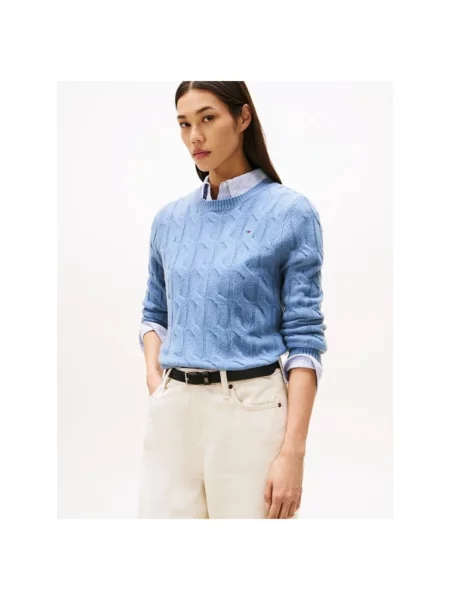 Sweter Tommy Hilfiger niebieski