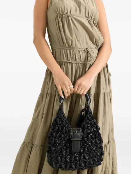 Shopper kabelka Ermanno Scervino s přezkou černá