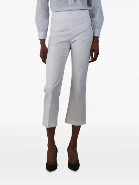 Decupat pantaloni Extreme Cashmere din cașmir alb