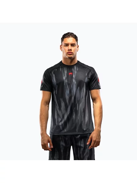 Tricou pentru bărbați Venum Demon Dry Tech black/grey negru
