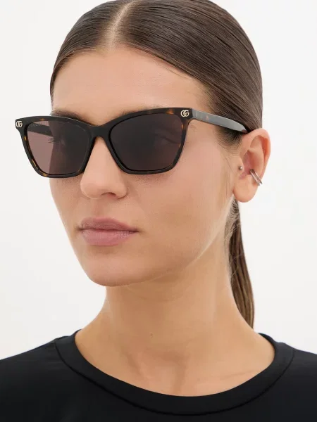 Gucci slnečné okuliare typ mačacieho oka dámske hnedá