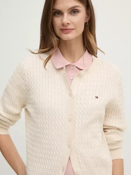 Жилетка Tommy Hilfiger от лека материя бежово