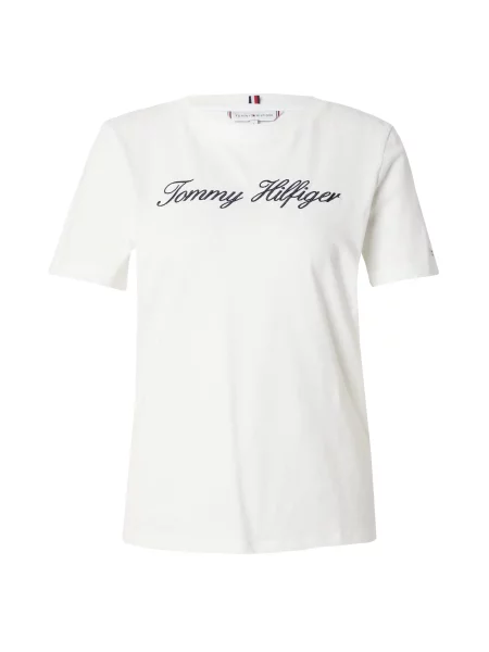 TOMMY HILFIGER Tricou negru alb