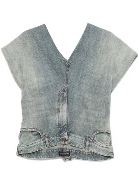 Kalhoty Balenciaga modré