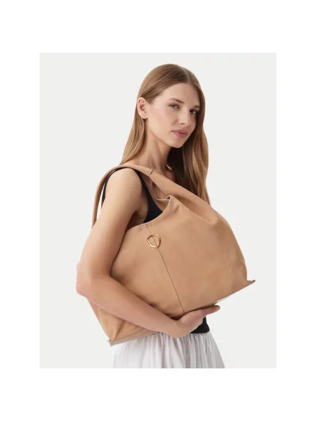 Blauer torebka shopper beżowa