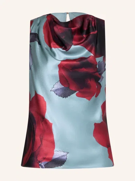 Satynowy top Ted Baker fioletowy
