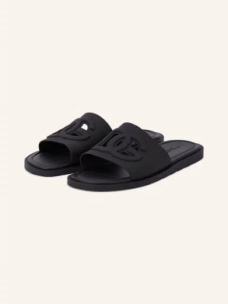Dolce & Gabbana Pantofle S Výřezy černá