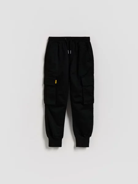 Reserved Kalhoty jogger s černý