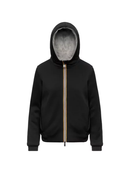 Reversibil hanorac cu glugă K-way negru