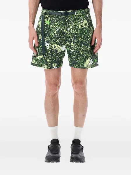 Pantaloni scurți Nike cu imagine din poplin negru