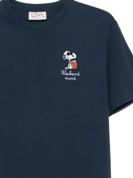 Tricou Mc2 Saint Barth cu broderie albastru